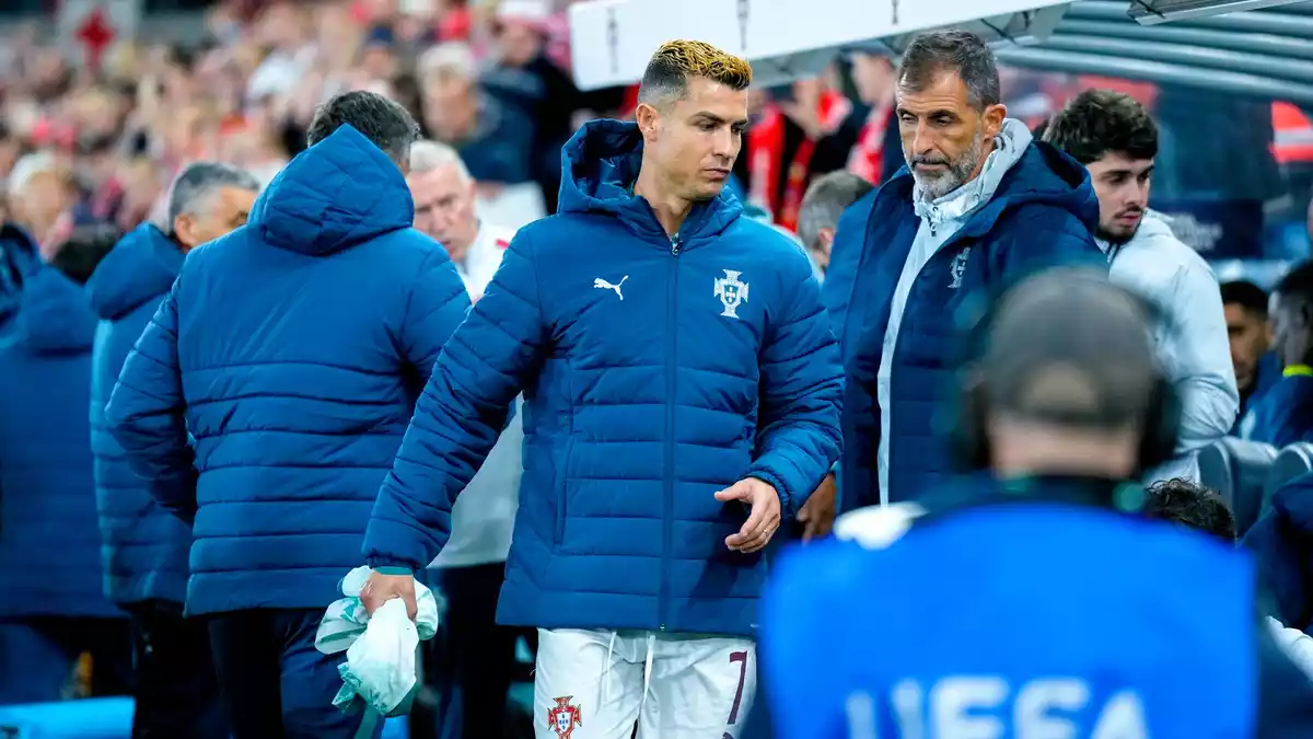 Ronaldos letzter Abgang? Der Superstar macht dem Trainer Vorwürfe. (Archivbild) - Bild: Cornelius Poppe/NTB/dpa