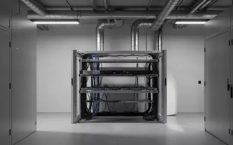 Ein minimalistischer, moderner Serverraum mit geordneter Verkabelung und industrieller Beleuchtung. - Foto: über boerse-global.de