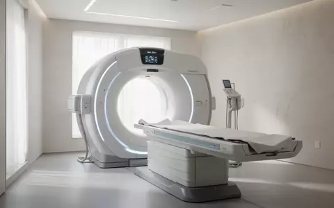 Ein heller, steriler Untersuchungsraum mit einem medizinischen Bildgebungsgerät in einer ruhigen, modernen Umgebung. - Foto: über boerse-global.de