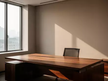 Ein minimalistisches, modernes Büro mit sanftem Tageslicht und neutraler Einrichtung. - Foto: über boerse-global.de