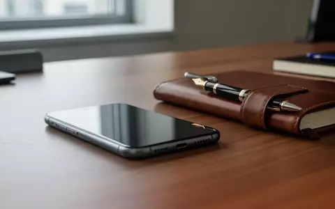 Ein Smartphone auf einem Schreibtisch neben einem Notizbuch, das die Diskussion um Datenschutz bei Apps symbolisiert. - Foto: über boerse-global.de