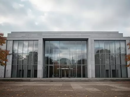 Moderne Fassade eines Regierungsgebäudes in Berlin an einem bewölkten Herbsttag. - Foto: über boerse-global.de