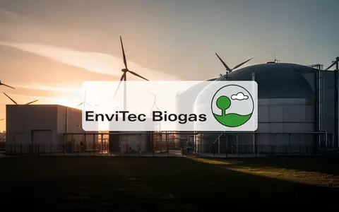Moderne Biogasanlage im sanften Licht der Abenddämmerung als Symbol für die Erneuerbare-Energien-Branche. - Foto: über boerse-global.de