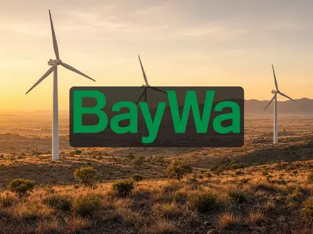 Moderne Windkraftanlagen in einer weiten australischen Landschaft bei Sonnenuntergang. - Foto: ĂĽber boerse-global.de