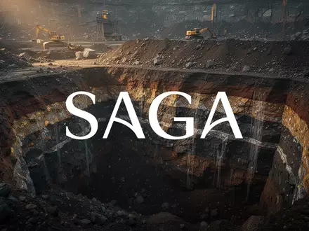 Abstrakte Darstellung einer geologischen Explorationsstätte mit mineralhaltigen Erdschichten in atmosphärischem Licht. - Foto: über boerse-global.de