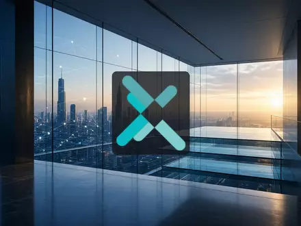 Abstrakte Darstellung moderner Finanzmärkte und globaler Konnektivität in einem minimalistischen Bürogebäude bei Sonnenaufgang. - Foto: über boerse-global.de
