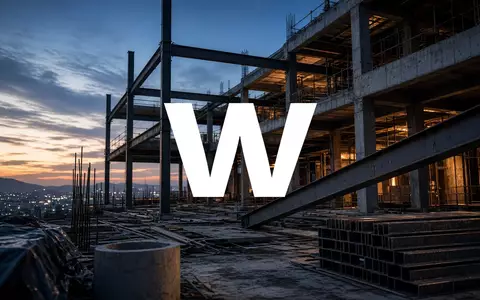 Abstrakte Darstellung einer modernen Baustelle bei Dämmerung mit Fokus auf Baumaterialien und architektonische Strukturen. - Foto: über boerse-global.de
