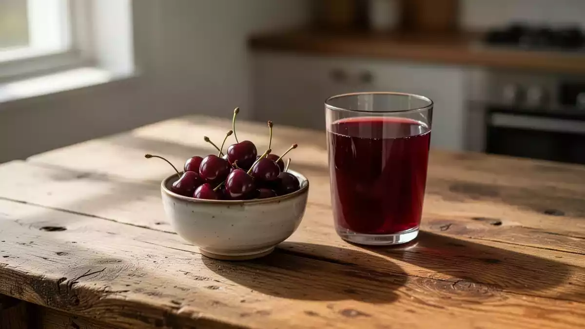 Sauerkirschsaft und einfache Lebensmittel für die Regeneration im Sport