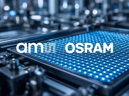 Abstrakte Darstellung von hochmoderner Halbleitertechnologie und Lichttechnik in einer industriellen Umgebung - Foto: über boerse-global.de