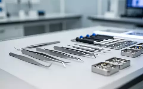 Ein professioneller, aufgeräumter Werkstattarbeitsplatz mit hochpräzisen Feinmechanik-Werkzeugen auf einer hellen Unterlage. - Foto: über boerse-global.de