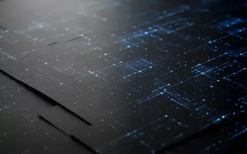 Abstrakte, digital visualisierte Datenstrukturen in bläulichen Farbtönen auf einer dunklen, texturierten Oberfläche. - Foto: über boerse-global.de