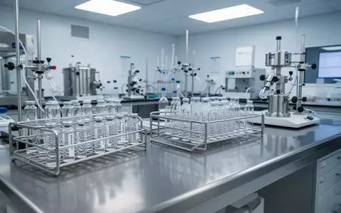 Sterile Laborumgebung mit medizinischen Geräten und Glasgefäßen für die Arzneimittelherstellung - Foto: über boerse-global.de