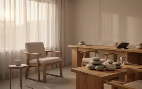Ein minimalistischer, heller Behandlungsraum in einer modernen Klinik mit natürlichem Licht und schlichtem Interieur. - Foto: über boerse-global.de