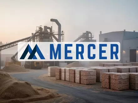 Moderne industrielle Anlage zur Zellstoffherstellung in der Morgendämmerung mit Fokus auf Nachhaltigkeit und Produktion. - Foto: über boerse-global.de