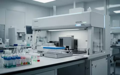 Ein steriler, moderner Laborraum mit hochpräzisen Analysegeräten für die medizinische Forschung in einer klinischen Umgebung. - Foto: über boerse-global.de