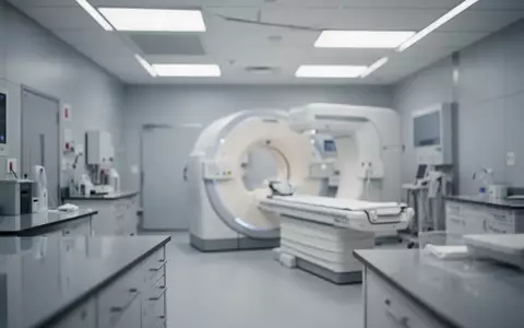 Ein klinisch-moderner, steriler Untersuchungsraum in einer radiologischen Fachabteilung mit neutralem Licht. - Foto: über boerse-global.de