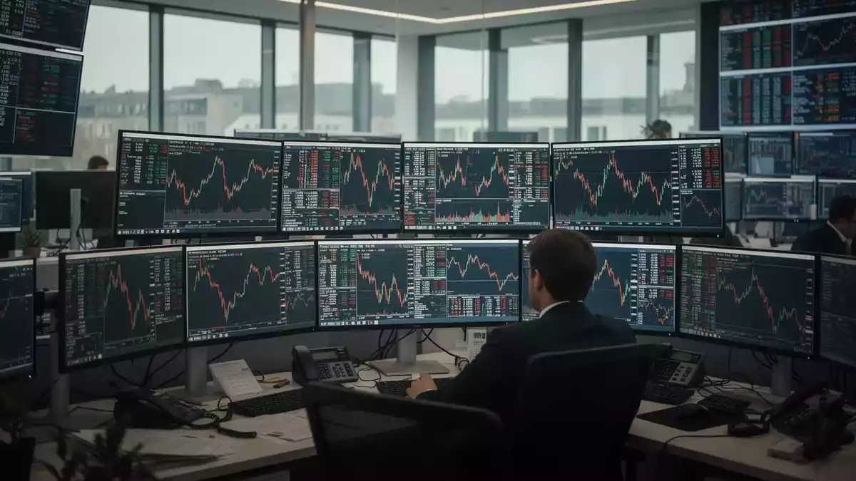 DAX verliert nach Renditeanstieg 1,4 Prozent und fällt auf 25.104 Punkte