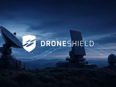 Abstrakte Darstellung moderner Drohnenabwehr-Technologie und digitaler Software-Integration bei Dämmerung. - Foto: über boerse-global.de