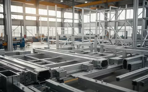Moderne Produktionshalle mit Aluminiumbauteilen und Tageslichteinfall. - Foto: über boerse-global.de