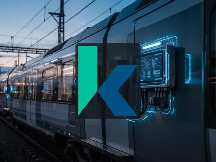 Moderne digitale Kommunikationstechnik an einer Bahninfrastruktur bei Dämmerung - Foto: über boerse-global.de