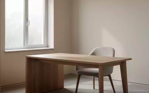 Ein minimalistischer, heller Behandlungsraum mit einem leeren Holztisch und einem Stuhl in ruhiger Atmosphäre. - Foto: über boerse-global.de