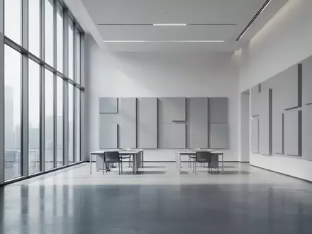 Ein minimalistisch gestalteter, moderner Arbeitsbereich in einem Forschungslabor mit neutraler Ästhetik und Tageslicht. - Foto: über boerse-global.de