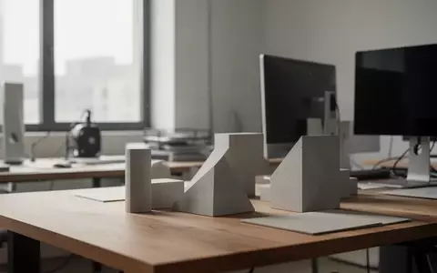 Ein minimalistischer, moderner Arbeitsplatz in einem Designstudio mit natürlichem Lichteinfall. - Foto: über boerse-global.de