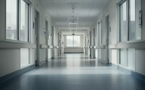 Ein leerer, heller Krankenhausflur mit moderner Architektur und einfallendem Tageslicht. - Foto: über boerse-global.de