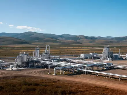 Moderne Lithium-Extraktionsanlage in einer weiten kanadischen Landschaft bei Tageslicht. - Foto: über boerse-global.de