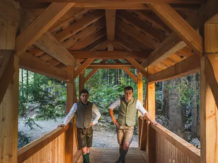 Holztechnikum Kuchl: Brücke - Foto: Holztechnikum Kuchl/Christoph Kobald über pressetext.de