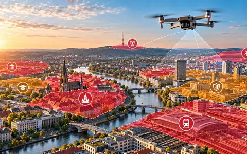 Wie drohnenfreundlich sind Deutschlands Großstädte? / Neue Auswertung zeigt: In 19 der 20 größten deutschen Städte gelten auf mehr als der Hälfte der Stadtfläche besondere Vorgaben für Drohnenflüge - Foto: presseportal.de