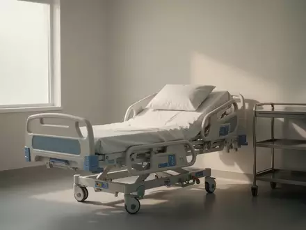Ein helles, steriles Krankenzimmer in ruhiger, natürlicher Lichtstimmung ohne Personen. - Foto: über boerse-global.de