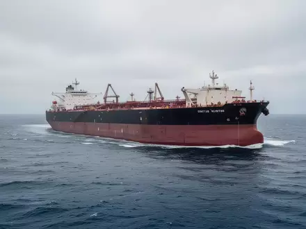 Ein großer Rohöltanker auf dem offenen Meer bei bewölktem Himmel. - Foto: über boerse-global.de