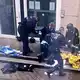 Der Mann wurde laut LKA im Innenhof des Rathauses erschossen.  - Bild: Christian Klemm/dpa