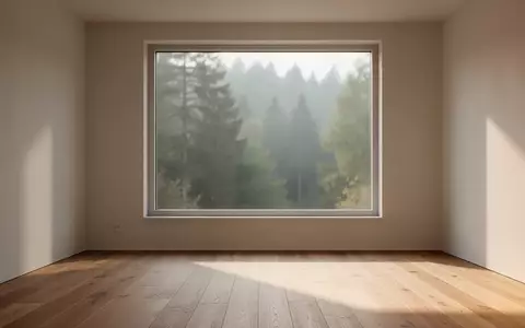 Ein minimalistischer, lichtdurchfluteter Raum mit Blick auf eine friedliche Waldlandschaft. - Foto: über boerse-global.de