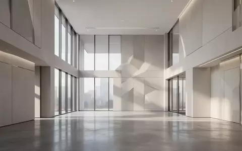 Ein minimalistisches, menschenleeres Bürogebäude mit großen Glasfronten und klaren architektonischen Linien bei Tageslicht. - Foto: über boerse-global.de