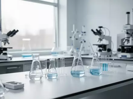 Ein steriles, modernes medizinisches Forschungslabor mit klinischen Geräten in einer hellen, professionellen Umgebung. - Foto: über boerse-global.de