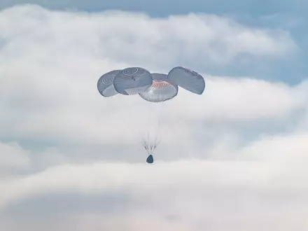 Die «Crew 12» ist zurück auf der Erde. - Foto: Keegan Barber/NASA/AP/dpa