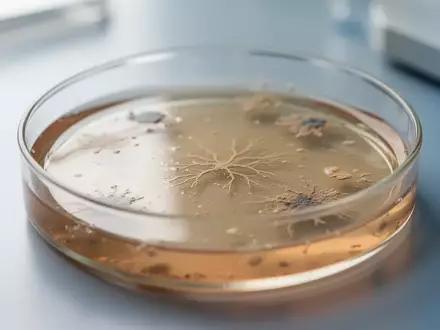 Eine Petrischale mit Nährboden in einem sterilen Laborumfeld als Symbol für mikrobiologische Forschung. - Foto: über boerse-global.de