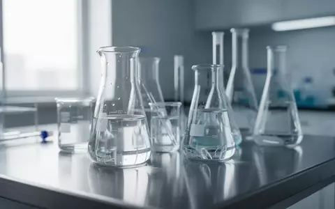 Ein steriles, modernes biomedizinisches Labor mit gläsernen Gefäßen auf einer Edelstahloberfläche. - Foto: über boerse-global.de