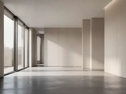 Ein minimalistischer, lichtdurchfluteter Raum mit klaren architektonischen Linien und neutralen Oberflächen. - Foto: über boerse-global.de