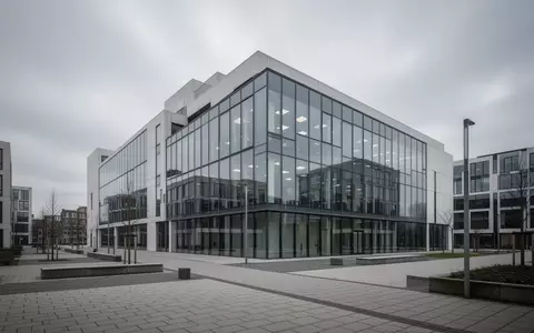Moderne Büroarchitektur in den Niederlanden bei bewölktem Himmel. - Foto: über boerse-global.de