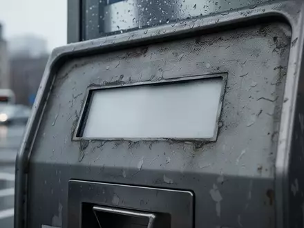 Ein verwitterter Parkscheinautomat aus Metall in einer städtischen Umgebung an einem bewölkten Tag. - Foto: über boerse-global.de