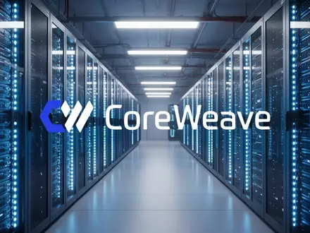 Modernes Rechenzentrum mit leuchtenden Server-Racks als Symbol für Cloud-Infrastruktur und globale Vernetzung. - Foto: über boerse-global.de