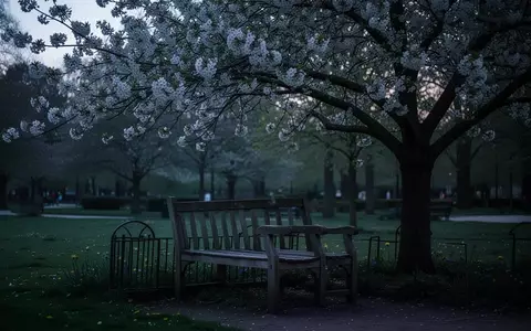 Symbolbild: Parkbank unter einem blühenden Baum - Foto: über boerse-global.de