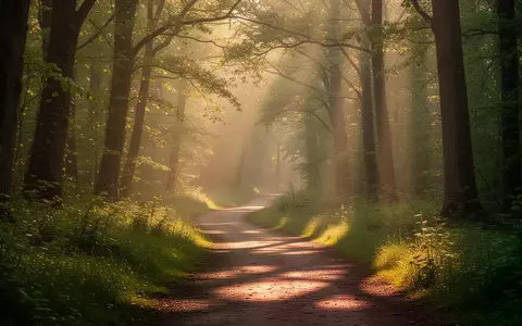Ein sonniger Pfad in einem Wald, der den Weg zu einem gesunden und bewussten Lebensstil symbolisiert. - Foto: über boerse-global.de