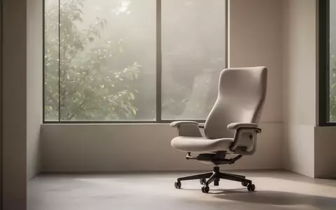 Ein ruhiger, minimalistischer Raum mit einem leeren ergonomischen Stuhl vor einem Fenster, durch das sanftes Tageslicht fällt. - Foto: über boerse-global.de