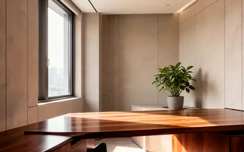 Minimalistischer, moderner Arbeitsbereich mit hellem Tageslicht und schlichten Oberflächen in einem ruhigen Raum. - Foto: über boerse-global.de