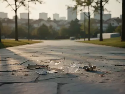 Ein sonnendurchfluteter Parkweg mit unscharfem Hintergrund, der eine Atmosphäre von öffentlichem Raum und Suche vermittelt. - Foto: über boerse-global.de