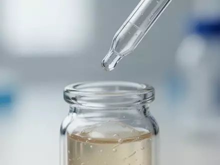 Eine Laborpipette über einem Glasfläschchen mit einer biologischen Probe in einer klinischen Forschungsumgebung. - Foto: über boerse-global.de